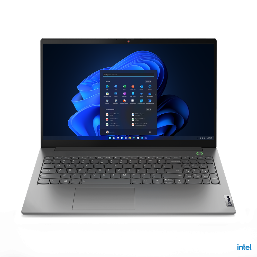 LAPTOP LENOVO THINKBOOK ALUMINIO 15 G4 IAP// CORE I7- 1255U 1.7 GHZ// 16GB(8GB SOLDERED DDR4-3200 + 8GB SO-DIMM DDR4-3200)//512GB SSD M.2 2242//15.6 FHD//RJ-45//FINGERPRINT//WIN 11 PRO// 1Y CCI open front