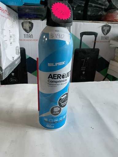 [AEROJET 360 660ML] AIRE COMPRIMIDO REMOVEDOR DE POLVO SILIMEX DE 660 ML.