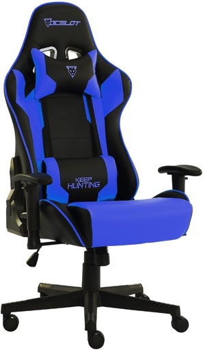 [OSBLUE-08] SILLA GAMER OCELOT / COLOR AZUL CON NEGRO / DESCANSA BRAZOS AJUSTABLES / RECLINABLE 90-155 GRADOS / SOPORTA HASTA 150KG