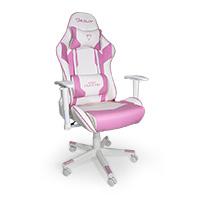 [OSR-05] SILLA GAMER OCELOT/COLOR ROSA CON BLANCO/DESCANSA BRAZOS AJUSTABLES/ RECLINABLE 90-155 GRADOS/ SOPORTA HASTA 150KG